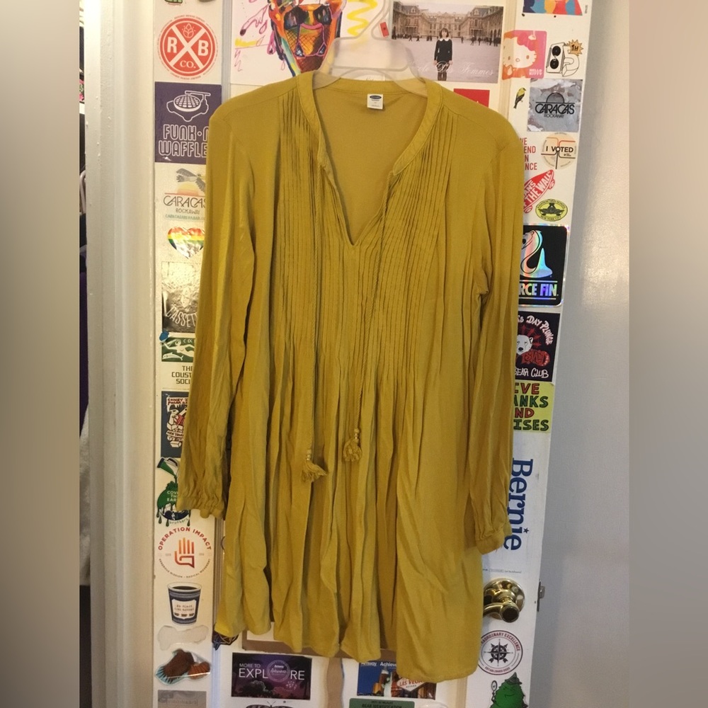 Mustard tunic dress